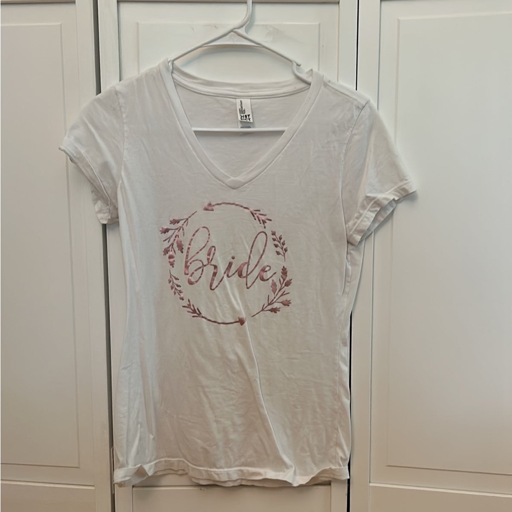 Bride v neck shirt